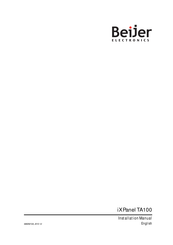 Beijer Electronics iX Panel TA100 Installation Manual
