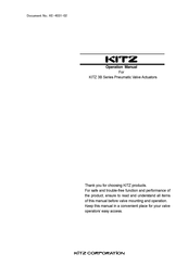 Kitz 3BS-1 Operation Manual