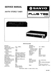 Sanyo PLUS T35 Service Manual