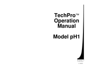 Myron L TechPro pH1 Operation Manual