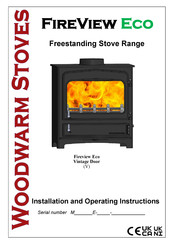 Woodwarm Stoves M205E-VL Installation And Operating Instructions Manual