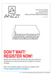 Anzzi 191042077928 Installation & Operation Manual