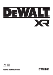 DeWalt XR Li-ion DWH161 Original Instructions Manual