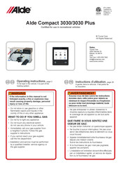 Alde Compact 3030 Plus Operating Instructions Manual