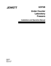 JEWETT UCF5B Installation And Operation Manual