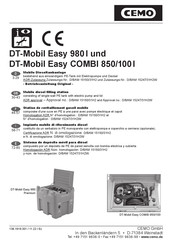 CEMO DT-Mobil Easy 980 Premium Operating Instructions Manual