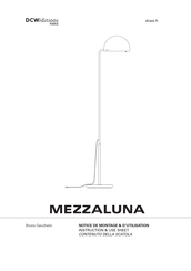 DCW editions MEZZALUNA Instruction & Use Sheet