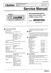 Clarion DRX6575RZ Service Manual
