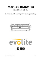 Evolite MaxBAR RGBW PIX User Manual