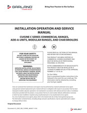 Welbilt C36-6R Installation, Operation And Service Manual