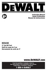 DeWalt DCS438B Instruction Manual