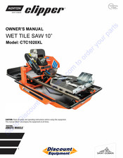 SAINT-GOBAIN NORTON clipper CTC1020XL Owner's Manual