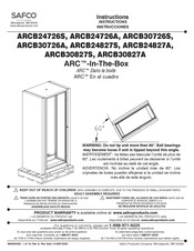 LDI SAFCO ARC ARCB30827A Instructions Manual
