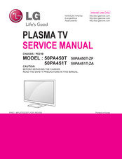 LG 50PA451T Service Manual