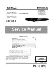 Philips DVP3850K/96 Service Manual