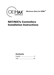 OE Max Controls NX7 Series Installation Instructions Manual