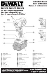 DeWalt DCF922B Instruction Manual