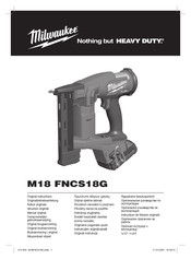 Milwaukee M18 FNCS18G Original Instructions Manual