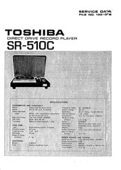 Toshiba SR-510C Service Data