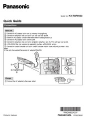 Panasonic KX-TGF892C Quick Manual