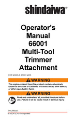 Shindaiwa 66001 Operator's Manual