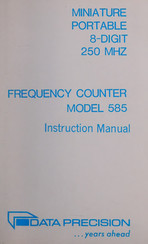 DATA PRECISION 585 Instruction Manual