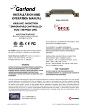 Manitowoc Garland HO IN 1500 Installation And Operation Manual