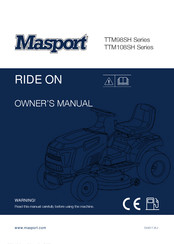 Masport TTM108 Owner's Manual