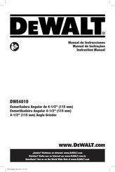 DeWalt DWE4010-AR Instruction Manual