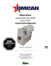 Omcan 13153 Instruction Manual