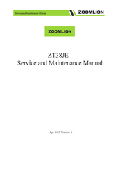 Zoomlion ZT38JE Service And Maintenance Manual
