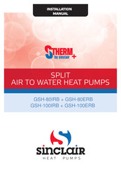 Sinclair STHERM GSH-100IRB Installation Manual