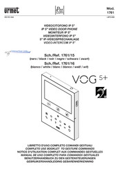 urmet domus iPercom VOG 5+ 1761 Instructions Manual