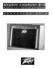 Peavey Studio Chorus 210 Operating Manual