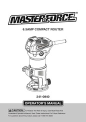 MasterForce 241-0840 Operator's Manual