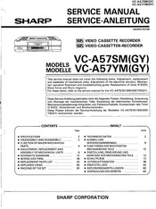 Sharp VC-A57SM Service Manual