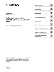 Siemens SITRANS LR500 Series Operating Instructions Manual