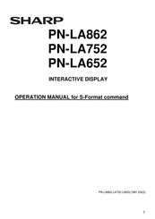 Sharp 60005933 Operation Manual
