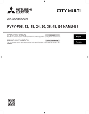 Mitsubishi Electric PVFY-P54NAMU-E1 Operation Manual