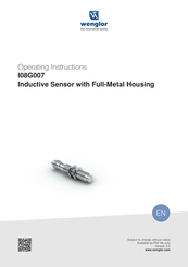 Wenglor I08G007 Operating Instructions Manual
