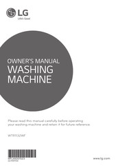 LG WTR1132WF Owner's Manual