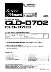 Pioneer LaserDisc CLD-D760 Service Manual