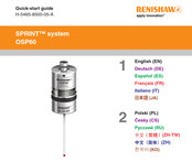 Renishaw SPRINT system OSP60 Quick Start Manual