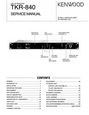 Kenwood TKR-840 Service Manual