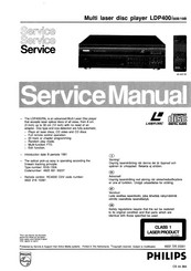 Philips LDP400/19B Service Manual