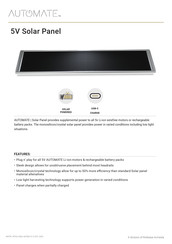 Automate 5V Solar Panel Manual