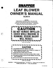 Snapper SLB514 Owner's Manual