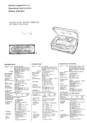 Grundig TK46 Operating Instructions Manual