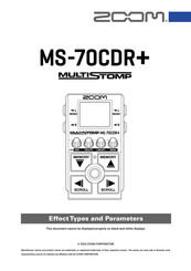 Zoom MS-70CDR+ Manual