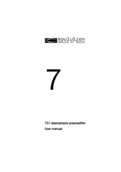 Soulution 757 User Manual